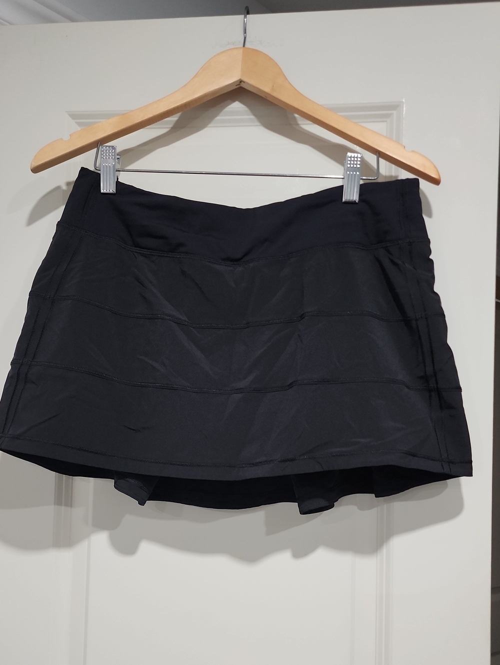 🍋lululemon Pace Rival Skirt (Tall) ) Black Athletic Skort Size 8